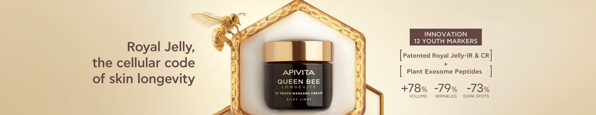 APIVITA Queen bee Lotion ×３ Queen Bee Longevity Products | APIVITA
