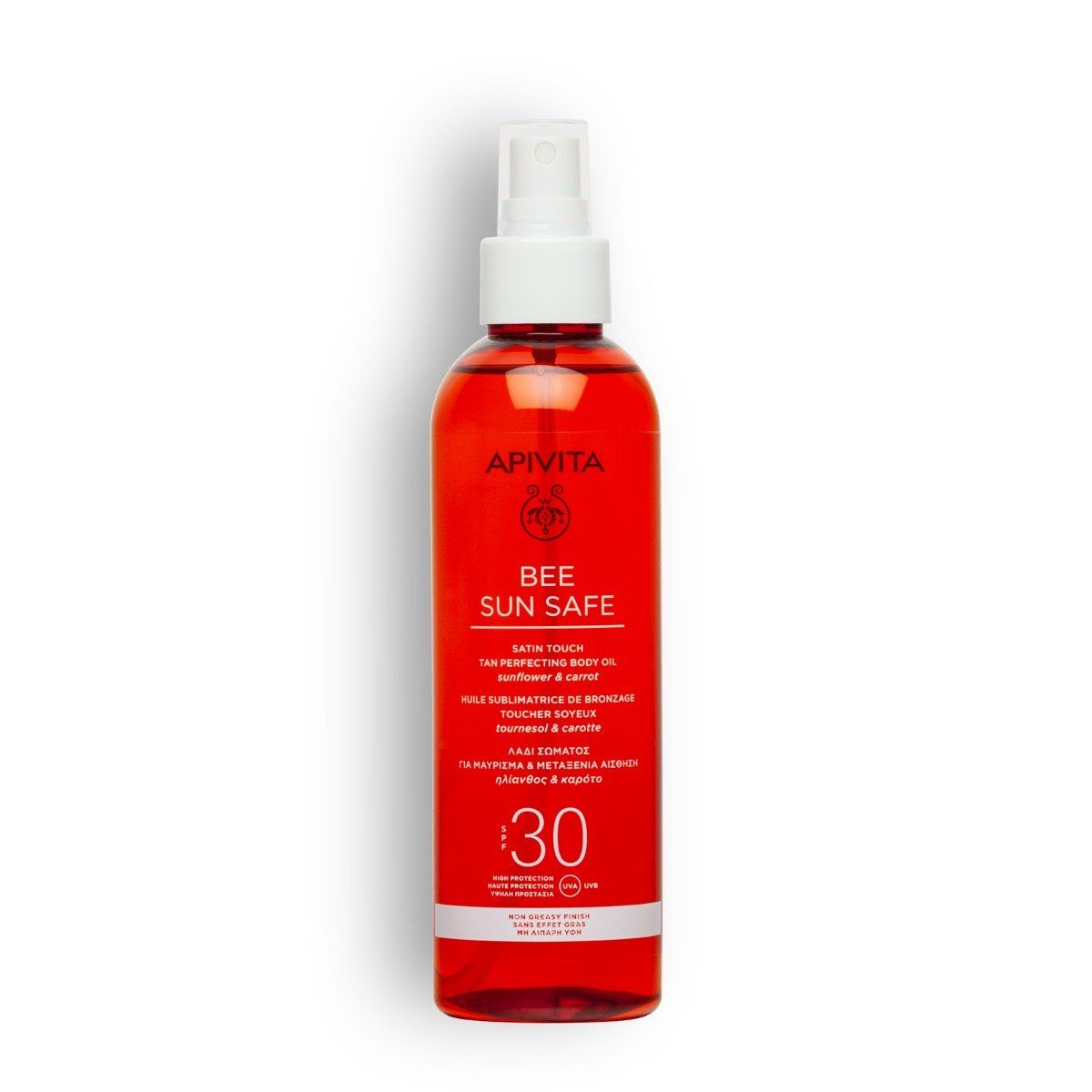 Apivita-Bee Sun Safe- Satin Touch Tan Perfecting Body Oil Spf30