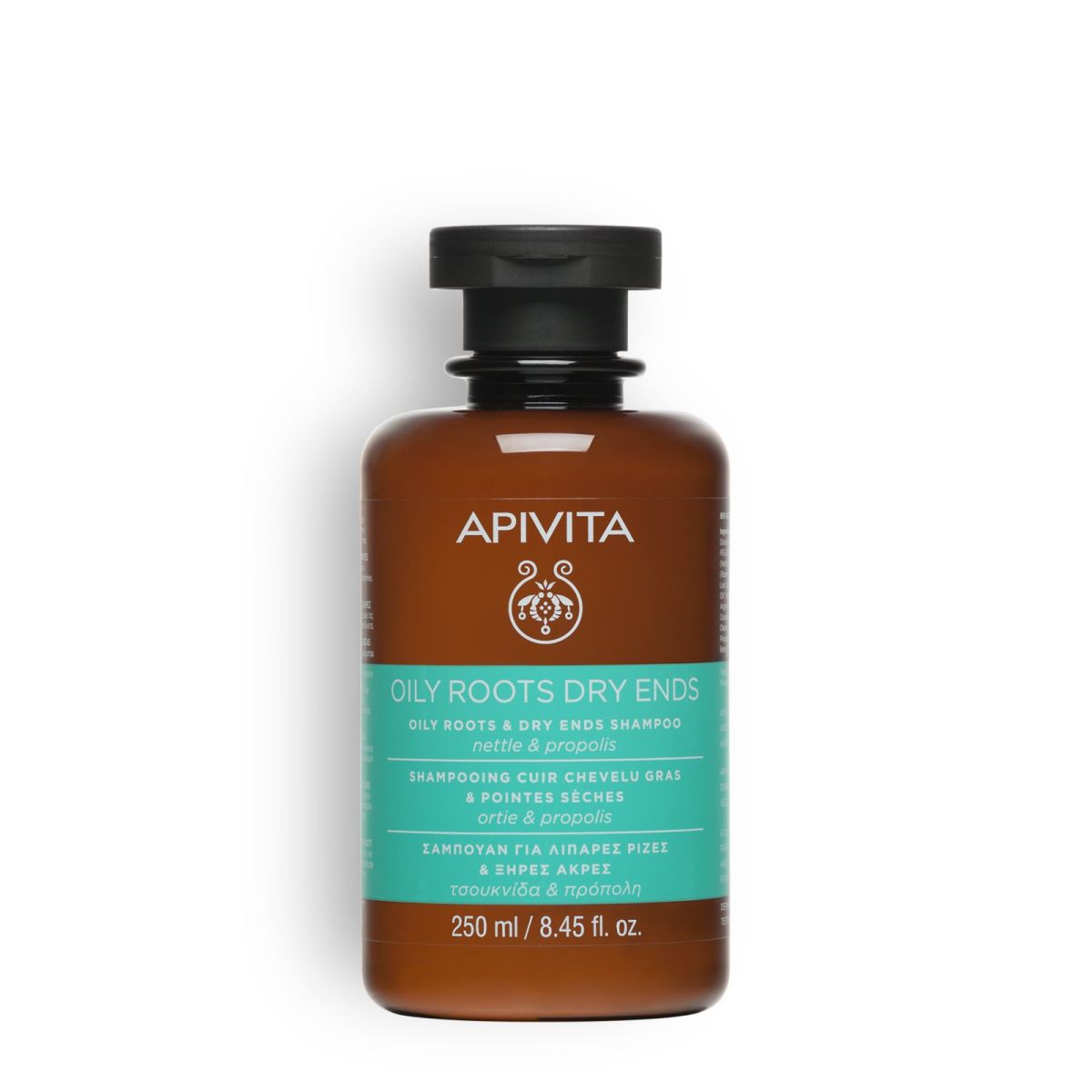 Apivita Oily Roots & Dry Ends Shampoo, Nettle & Propolis 250ml