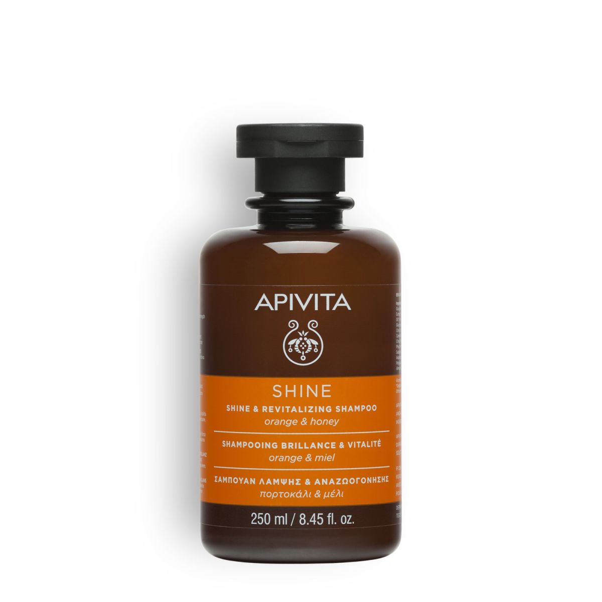 Apivita Shine & Revitalizing Shampoo With Orange & Honey 250ml