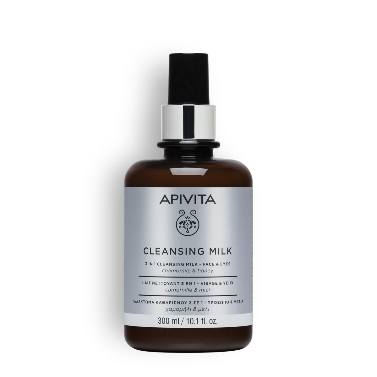 Apivita 3 in 1 Cleansing Milk 300ml – Face & Eyes