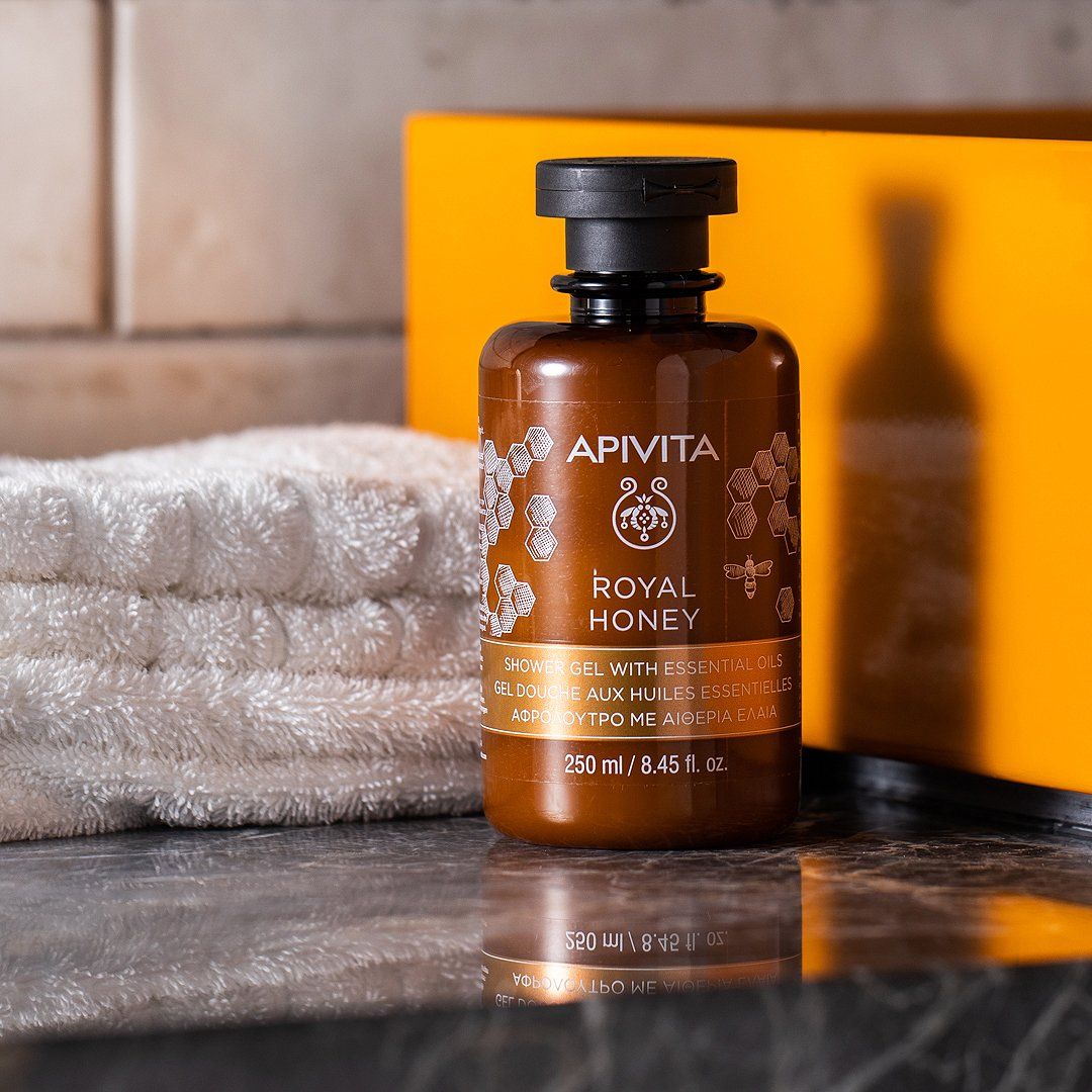 Apivita Royal Honey Shower Gel Essential Oils 250ml