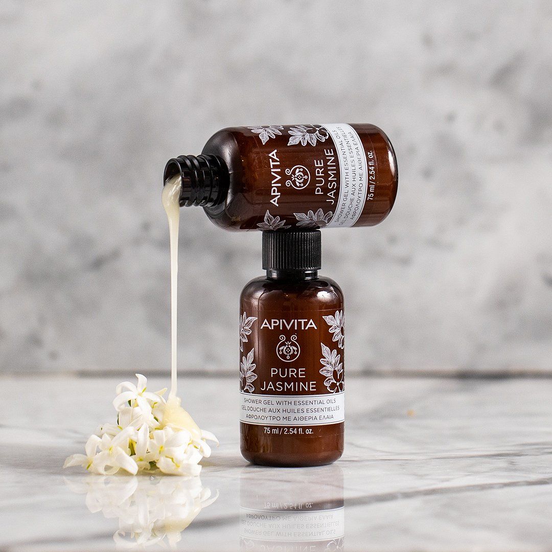 Apivita Pure Jasmine Mini Shower Gel With Essential Oils Apivita Pure Jasmine Mini Shower Gel With Essential Oils