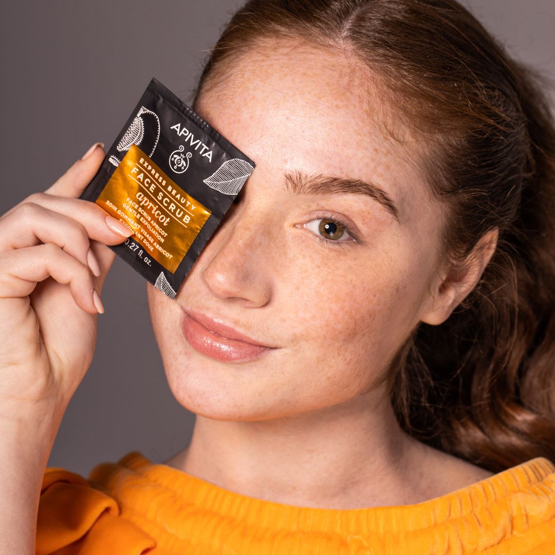 Apivita Express Face Scrub Apricot 2X8ml