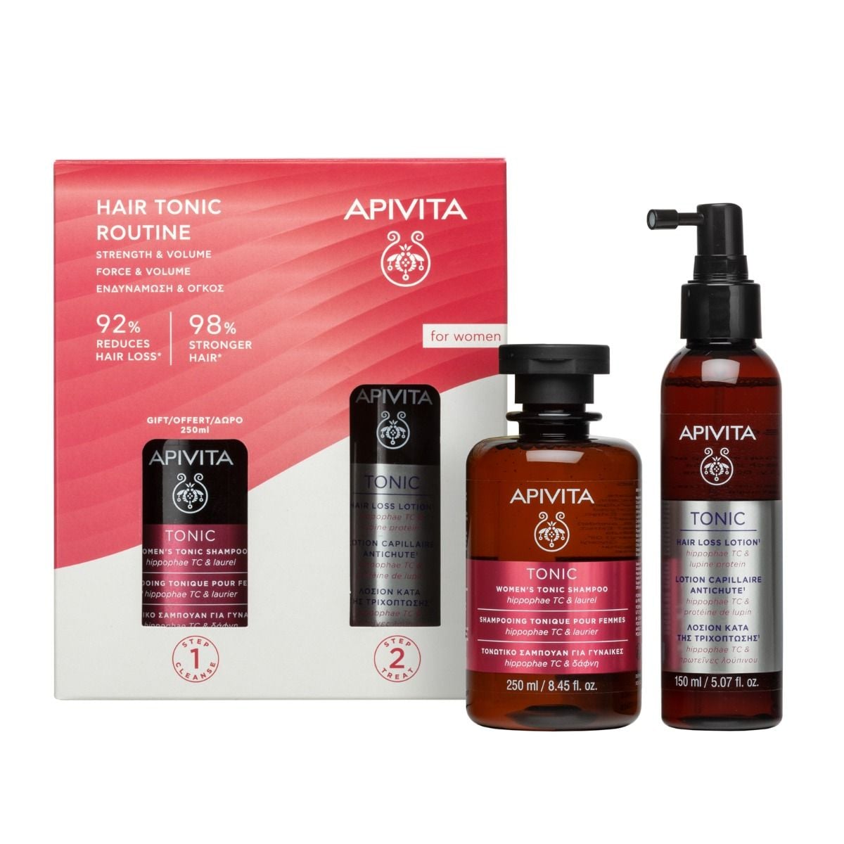 HAIR TONIC ROUTINE FOR WOMEN - STRENGTH & VOLUME 65238347 | APIVITA